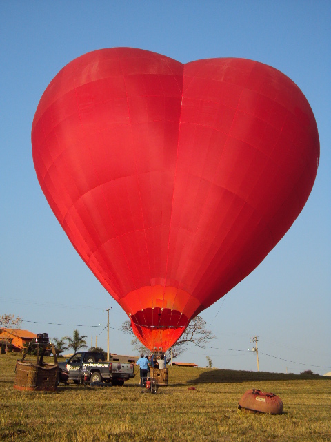 Balões em forma no festival internacional de balonismo

