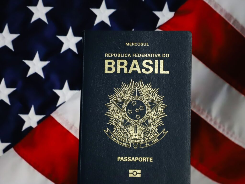 Passaporte e visto americano