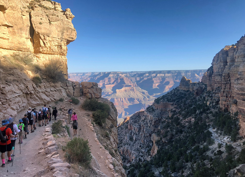 trilhas/ caminhadas no grand canyon

