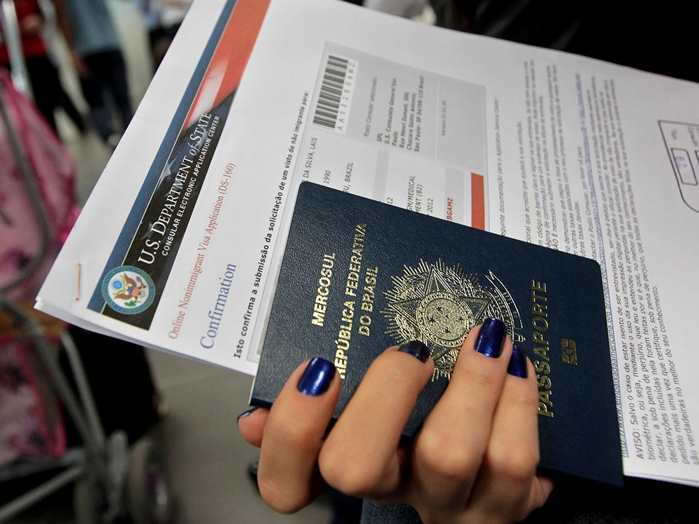 Passaporte e Visto americano
