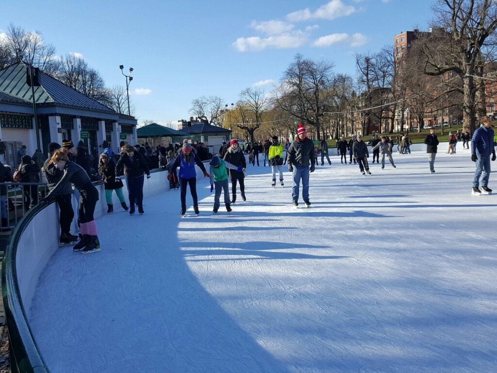 patinar no gelo- Boston