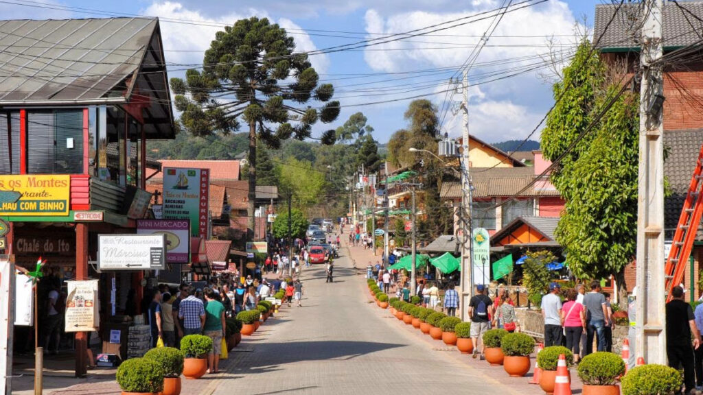 Avenida principal de Monte Verde