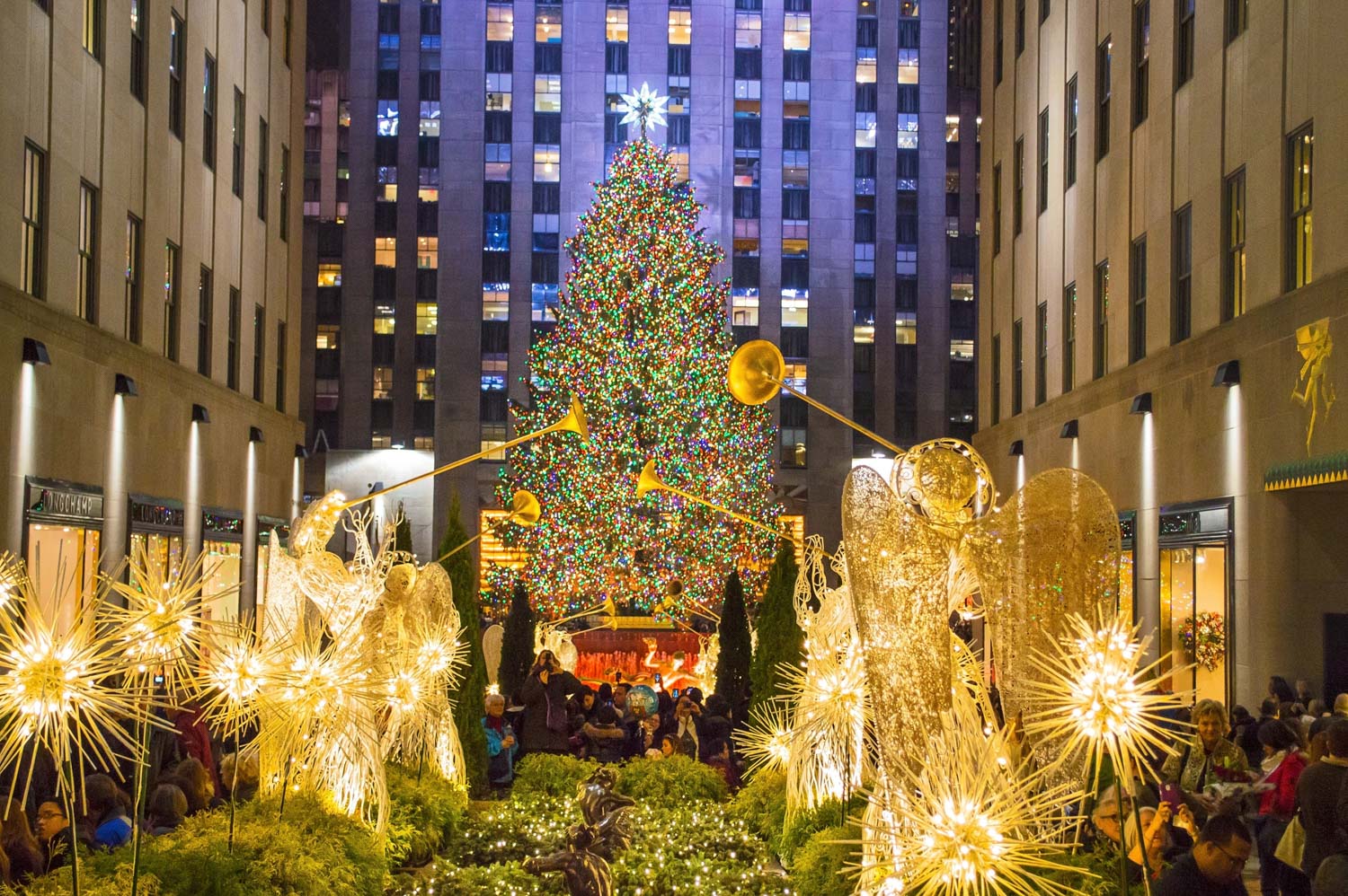 Rockefeller Center em Nova York no Natal