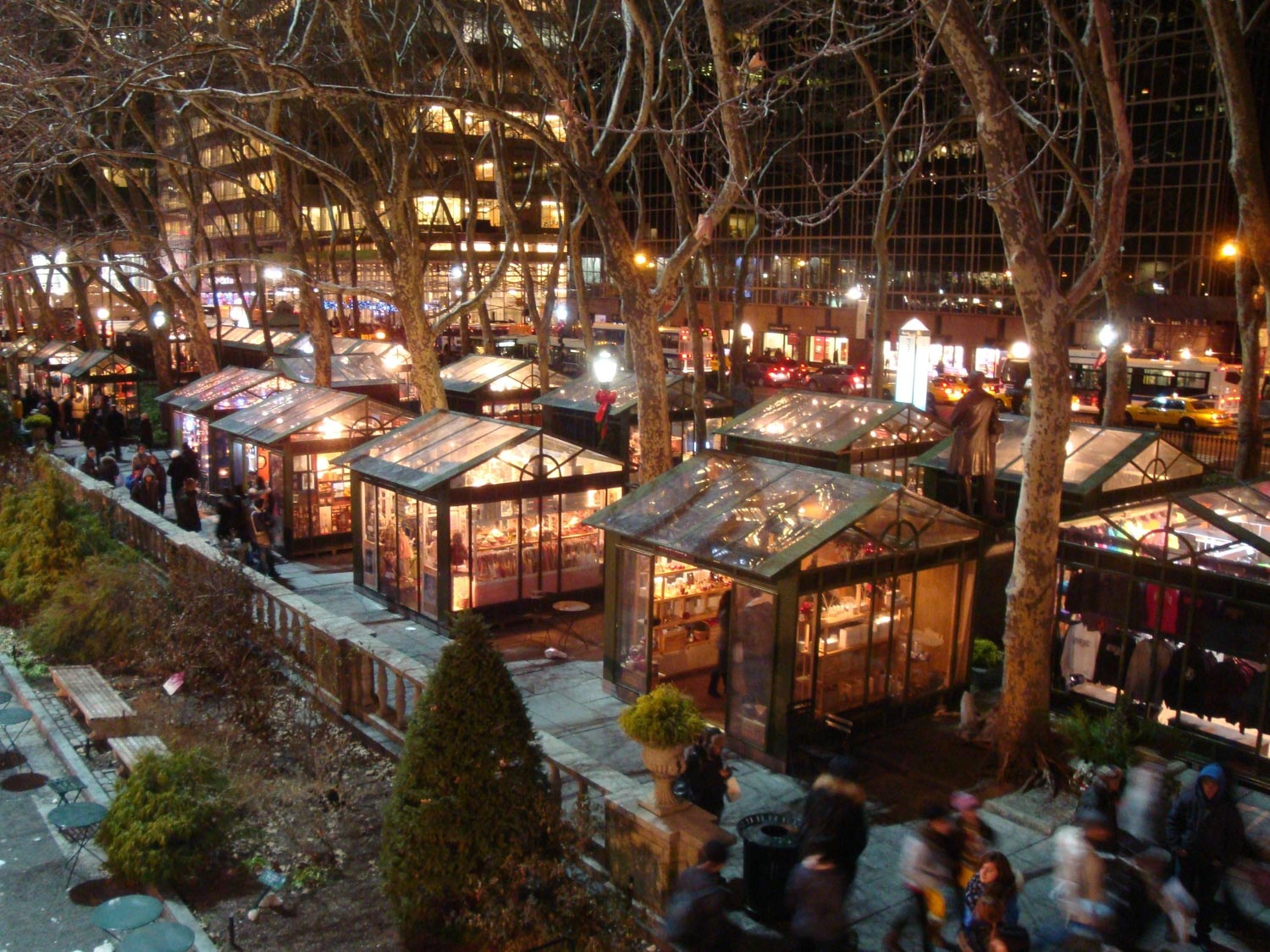 Bryant Park en Nueva York en Navidad