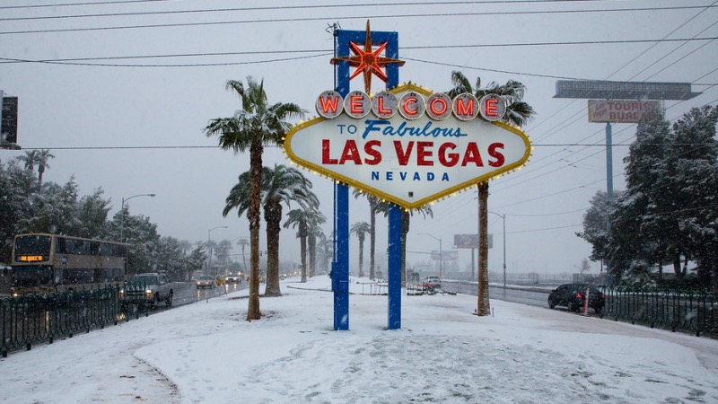 Schnee in Vegas