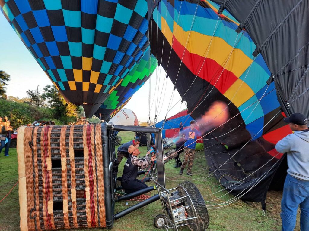 Hot air balloon ride in Boituva