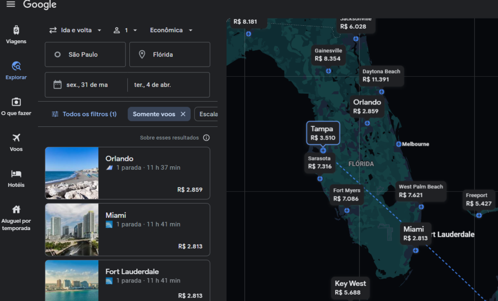 google flights