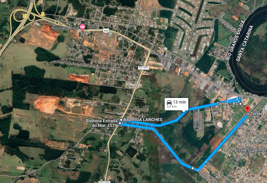 Secondary routes to access the ballooning park in Torres