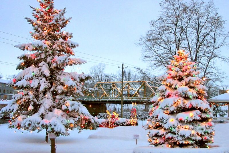 Natal e neve nos EUA