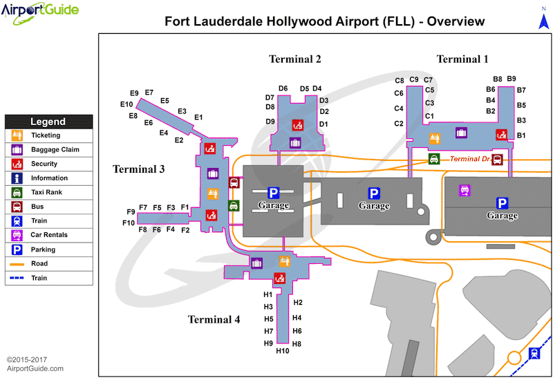 Guía del aeropuerto internacional de Fort Lauderdale 