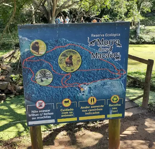 Map of the Morro dos Macacos Trails